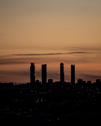 City, Building, Dark, Silhouettes HD phone wallpaper