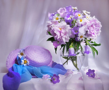 still life, flowers, abstract, graphy HD wallpaper