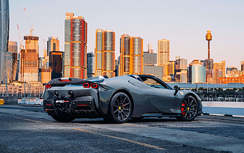 Ferrari SF90 Spider Assetto Fiorano, back view, 2022 cars, AU-spec, F173A, 2022 Ferrari SF90 Spider, italian cars, Ferrari HD wallpaper