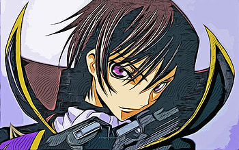 Lelouch Lamperouge, Code Geass, , vector art, Lelouch Lamperouge drawing, creative art, Lelouch Lamperouge art, vector drawing, japanese manga, anime characters, Code Geass characters, Lamperouge Lelouch HD wallpaper