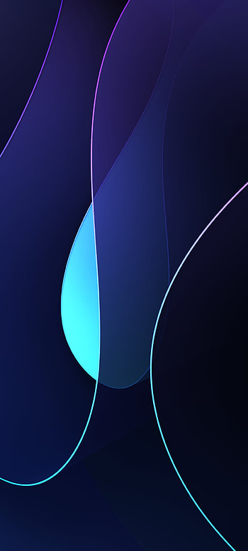 Dark Colorful Neon Mobile Blue, Abstract, plant, nature, colors HD phone wallpaper