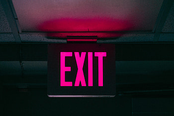 Words, Inscription, Pointer, Sign, Output, Exit HD wallpaper