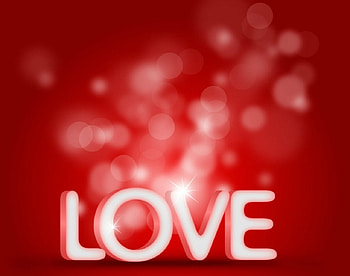 Love, words, art, red HD wallpaper