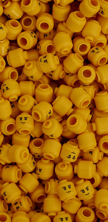 Yellow Lego toy, Samsung Galaxy S8, background, Playful nostalgia HD phone wallpaper