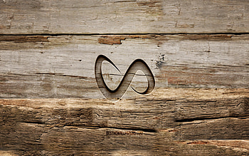 DJ Snake wooden logo, , William Sami Etienne Grigahcine, wooden backgrounds, french DJs, music stars, DJ Snake logo, creative, wood carving, DJ Snake HD wallpaper