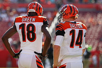 AJ Green and Andy Dalton, Cincinnati Bengals HD wallpaper