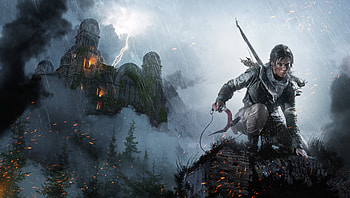 Tomb Raider Fantasy Warrior Girl Artwork Sword , tomb-raider, fantasy-girls, games, artwork, warrior, sword, artist, digital-art HD wallpaper