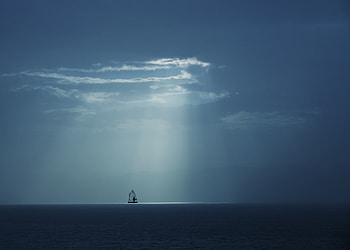 Yacht, sail, sky, cloud HD wallpaper