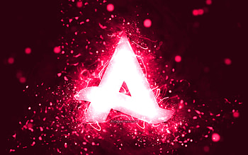 Afrojack pink logo, , dutch DJs, pink neon lights, creative, pink abstract background, Nick van de Wall, Afrojack logo, music stars, Afrojack HD wallpaper