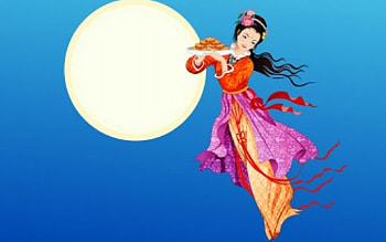 Moon Goddess, style, moon, art, girl, goddess HD wallpaper