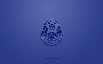 Bangladesh Police FC, creative 3D logo, blue background, Bangladesh Premier League, 3d emblem, Bangladeshi football club, Bangladesh, 3d art, football, Bangladesh Police FC 3d logo HD wallpaper