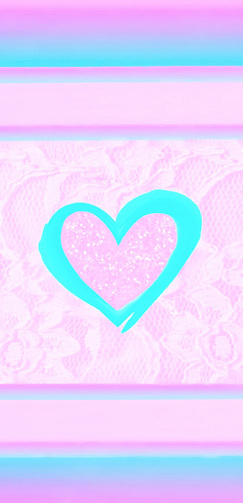 Pastel Heart HD phone wallpaper