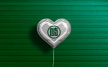 I Love Gifu, , realistic balloons, green wooden background, Day of Gifu, japaenese prefectures, flag of Gifu, Japan, balloon with flag, Prefectures of Japan, Gifu flag, Gifu HD wallpaper