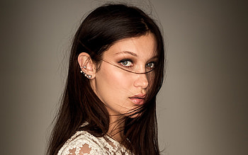 Bella Hadid, Stunning fashion model, Celebrity style, Iconic poses HD wallpaper