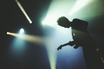 Music, Shine, Light, Silhouette, Guitar, Guitar Player, Guitarist HD wallpaper