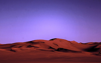 Night in the desert, Nature's mystery, Starry sky, Moonlit sands HD wallpaper