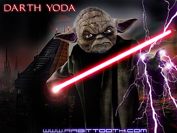 Dark side Yoda, star wars, character HD wallpaper