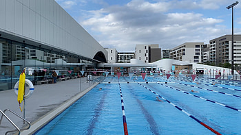 Gunyama Park Aquatic and Recreation Centre, Swimming HD wallpaper