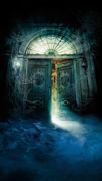 Haunted mansion, Sinister allure, Eerie vibe, Mysterious atmosphere HD phone wallpaper