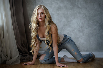 Unknown Model, babe, lady, model, blonde, woman HD wallpaper