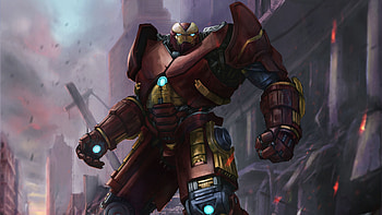 Hulkbuster Art, hulkbuster, artwork, superheroes, digital-art, artist, behance HD wallpaper