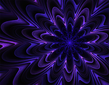 Abstract, Violet, Patterns, Fractal, Wavy, Purple, Volume, Volumetric HD wallpaper