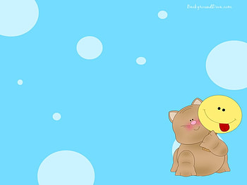 Sweet cat , blue, kitten, smile, cat, bubble, swett HD wallpaper