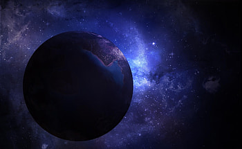 Stars, Universe, Shadow, Planet HD wallpaper