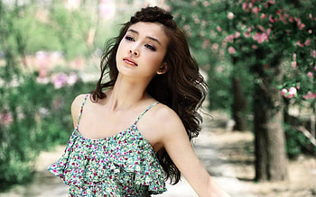 asian girl, outdoor, dress, look, asian HD wallpaper