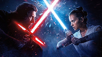 Star Wars, Rey and Kylo Ren, Top backgrounds HD wallpaper
