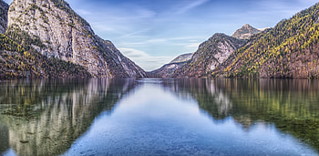 Mountains, lake, reflections HD wallpaper