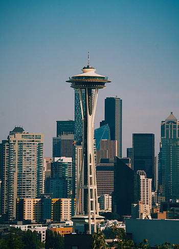 Cities, Architecture, Usa, City, Building, Skyscrapers, United States, Tower, Seattle HD phone wallpaper
