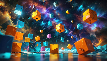 Cosmic Cubes, abstract, artist, artwork, digital-art, deviantart HD wallpaper
