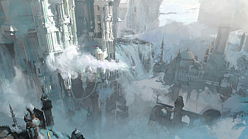Enchanted Skyline: A Fantasy City in the Clouds -, fantasy, city, fantasy city HD wallpaper