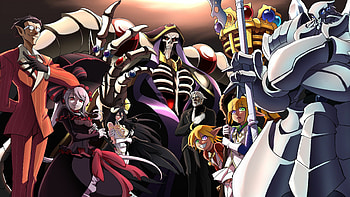 Overlord anime, , Vibrant artwork, Epic battles HD wallpaper