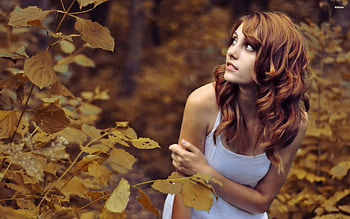 Brunette Tank Top, model, girls, brunette HD wallpaper