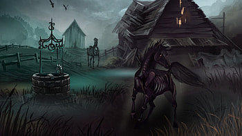 Reapers Horse, hauntings, gothic, grim HD wallpaper