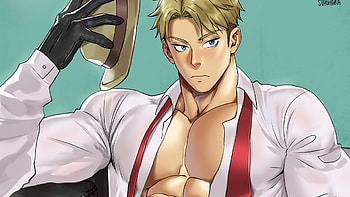 Blue Eyes Loid Forger With White Shirt Spy X Family HD wallpaper