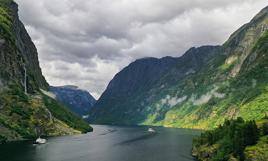 Norwegian Fjords, Aurlandsfjord and Nryfjord, UNESCO World Heritage, Scenic beauty HD wallpaper