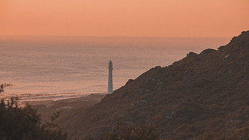 Nature, Twilight, Coast, Fog, Dusk, Lighthouse HD wallpaper