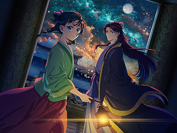 The Apothecary Diaries: Maomao & Jinshi Night Sky Anime, Anime, The Apothecary Diaries, Maomao (The Apothecary Diaries), Jinshi (The Apothecary Diaries) HD wallpaper