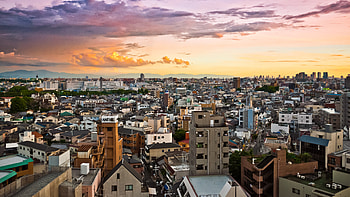 Cities, Sunset, Sky, Architecture, City, Building HD wallpaper
