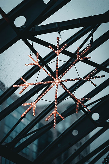 Miscellanea, Miscellaneous, Glow, Garland, Decoration, Decorative, Snowflake HD phone wallpaper