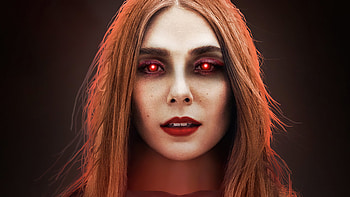 Wanda Vision Glowing Eyes , wanda-vision, superheroes, artist, artwork, digital-art HD wallpaper