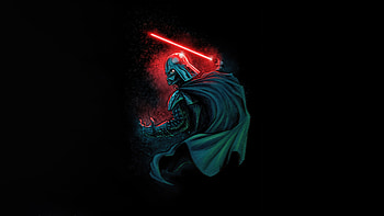 Darth Vader Lightsaber Casting Shadows, star-wars, movies, darth-vader, artwork, dark, digital-art, artstation HD wallpaper