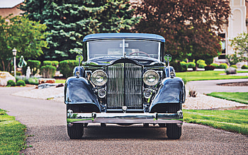 Packard Twelve Convertible Sedan, , retro cars, 1934 cars, front view, R, Packard Twelve HD wallpaper