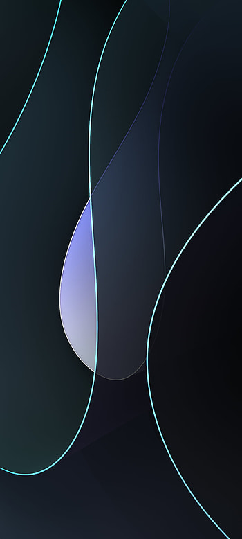 Dark Colorful Neon Mobile Turquoise, Abstract, plant, nature, colors HD phone wallpaper