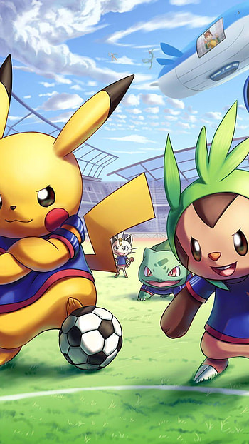 Ash And Pikachu, football HD phone wallpaper