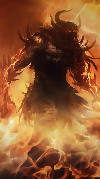 Devil, Fire HD phone wallpaper