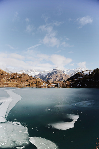 Landscape, Nature, Mountains, Ice, Lake, Frozen HD phone wallpaper